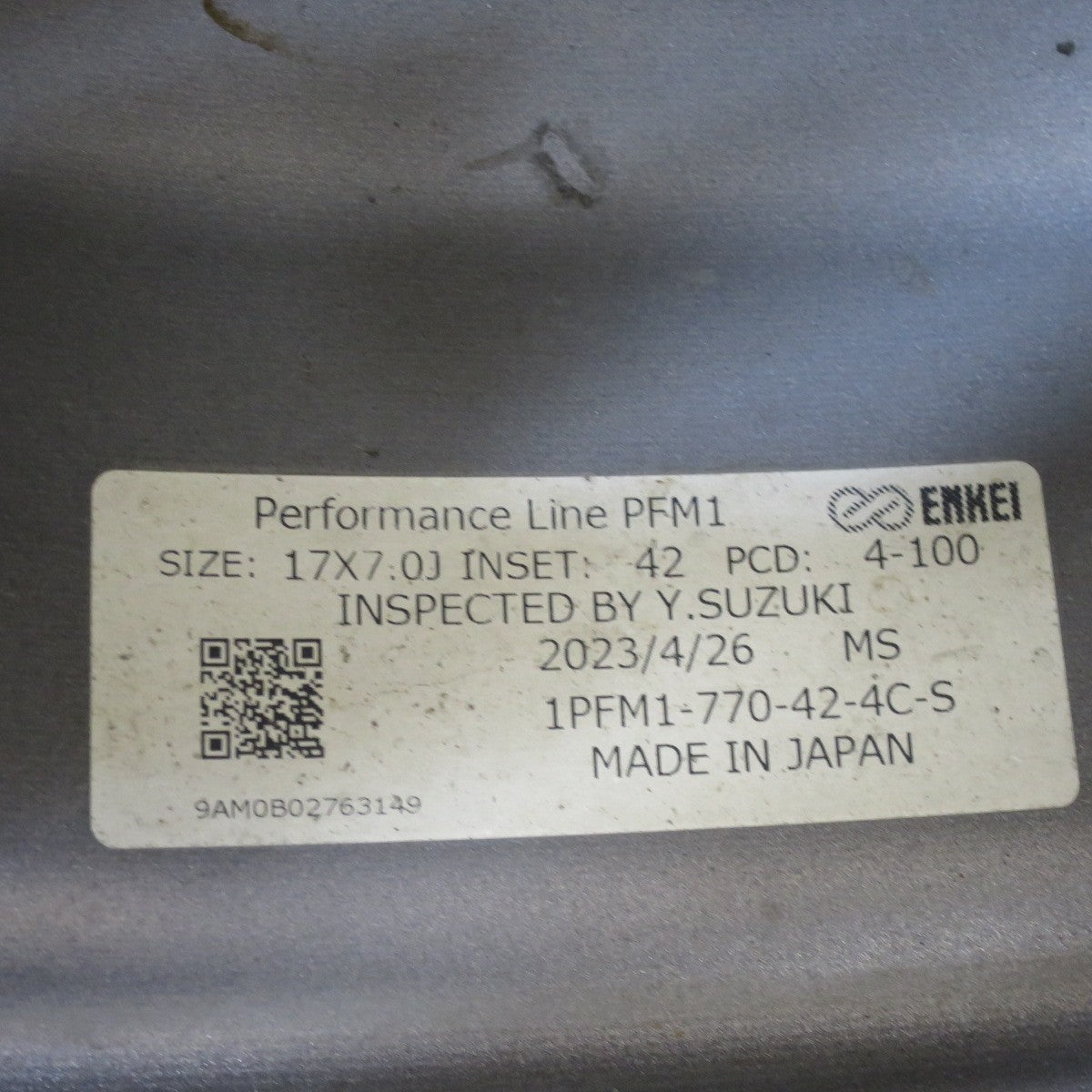 キレイ！25年★ENKEI PFM1 195/45R17 ナンカン SPORTNEX AS-3 エンケイ 17インチ PCD100/4H★6020302ナノ