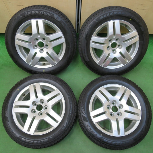 バリ溝！21年！9分★VW ワーゲン ゴルフ 4 純正 185/60R15 スタッドレス ブリヂストン ブリザック VRX3 15インチ PCD100/5H★5020312イス