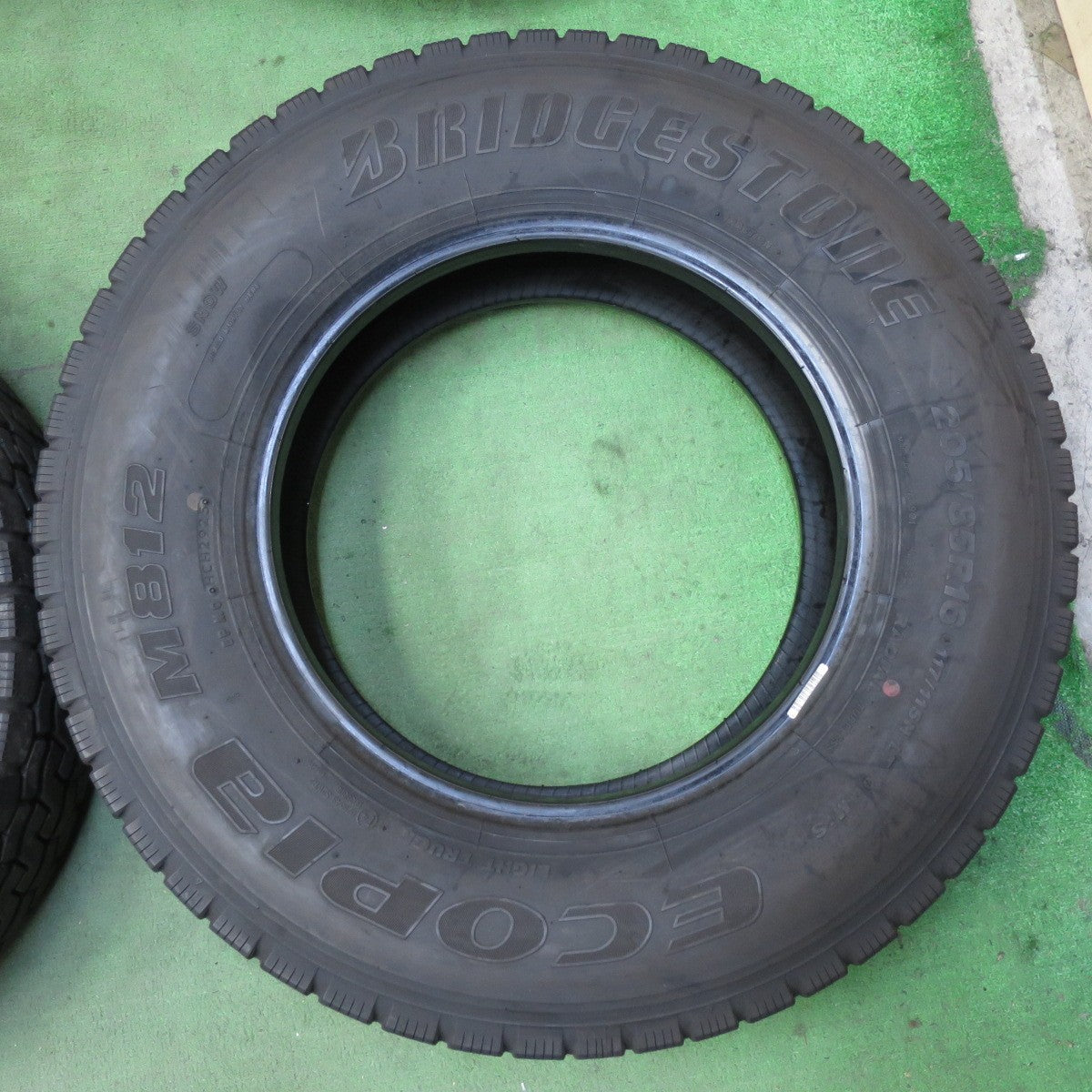 バリ溝！25年！9分！6本★トラック タイヤ 205/85R16 117/115N ブリヂストン エコピア M812 ミックス オールシーズン 16インチ★5102308イスタ