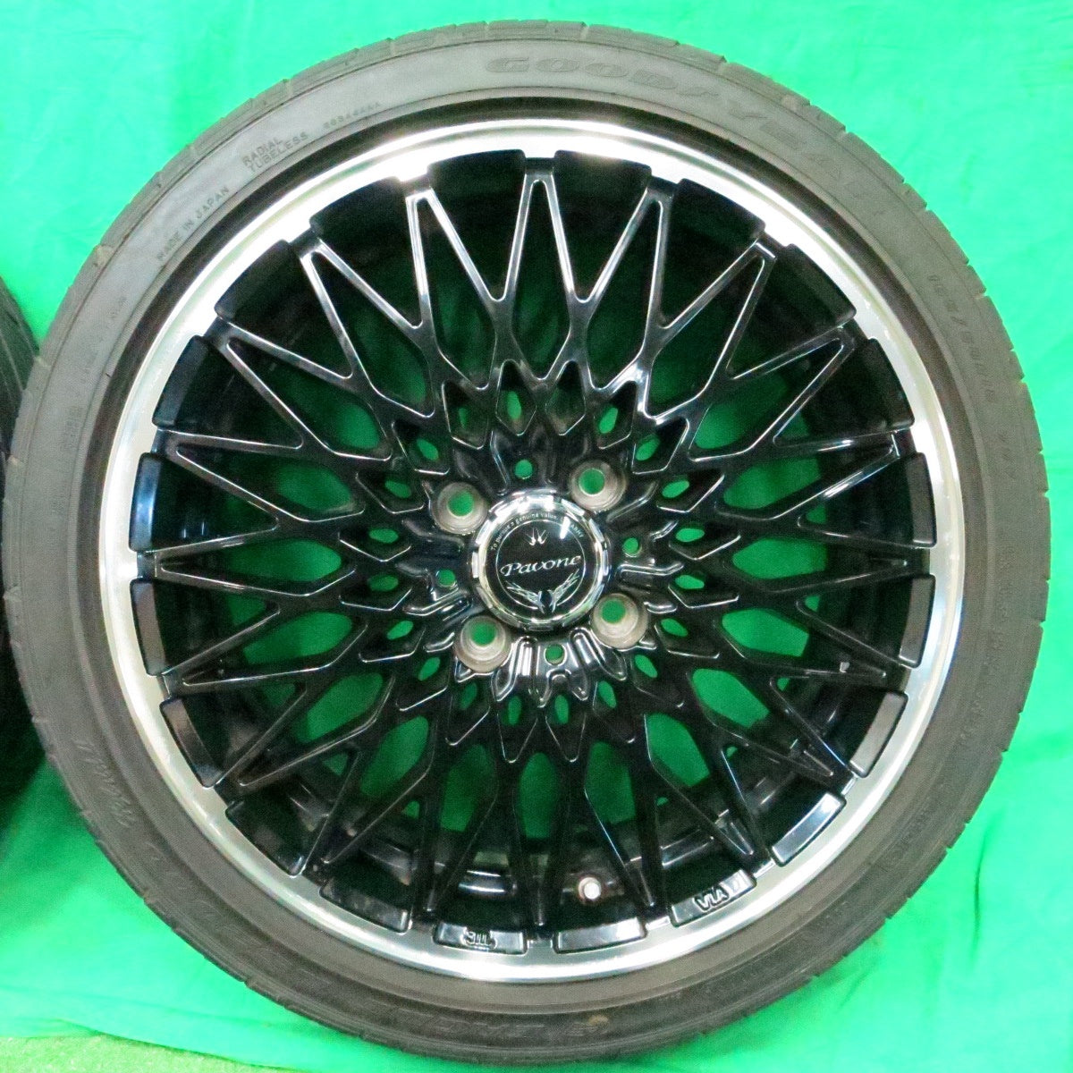 *送料無料* バリ溝！8.5分★LOXARNY Pavone 165/50R16 グッドイヤー イーグル LS2000 hybrid2 ロクサーニ パヴォーネ 16インチ PCD100/4H★4050301ナノ