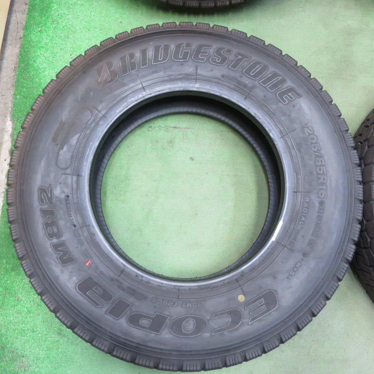 新車外し！25年！6本★トラック タイヤ 205/85R16 117/115N ブリヂストン エコピア M812 ミックス オールシーズン 16インチ★6071405イスタ