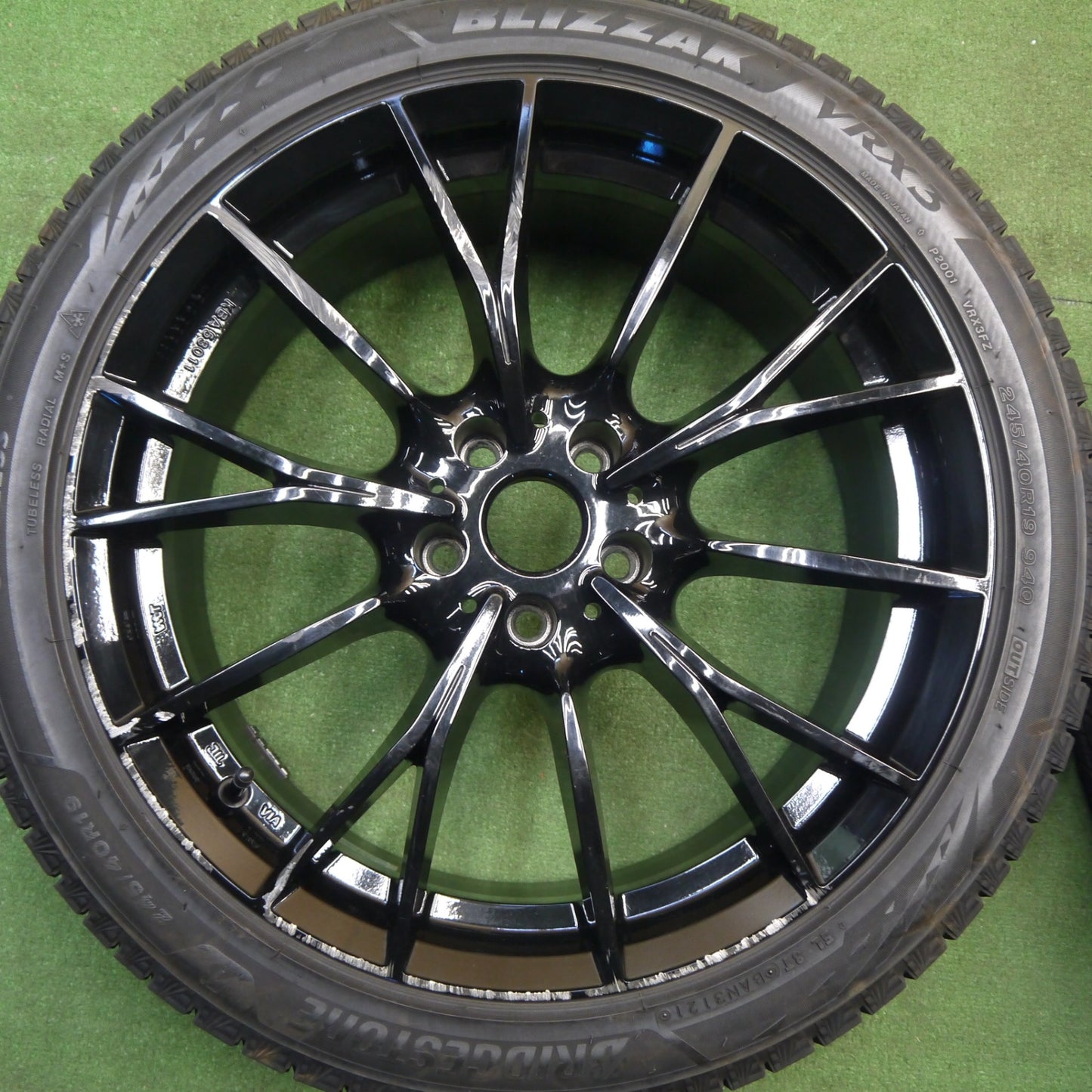 4本価格★BMW 等 MAK FABRIK 245/40R19 スタッドレス ブリヂストン ブリザック VRX3 19インチ ファブリック PCD112/5H★6021609Hス