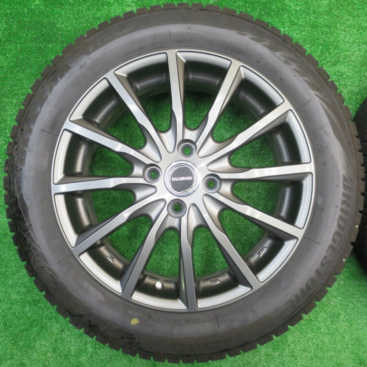 バリ溝！23年！キレイ！9分★スタッドレス 185/60R16 ブリヂストン ブリザック VRX2 BALMINUM バルミナ 16インチ PCD100/4H★5100806NJス