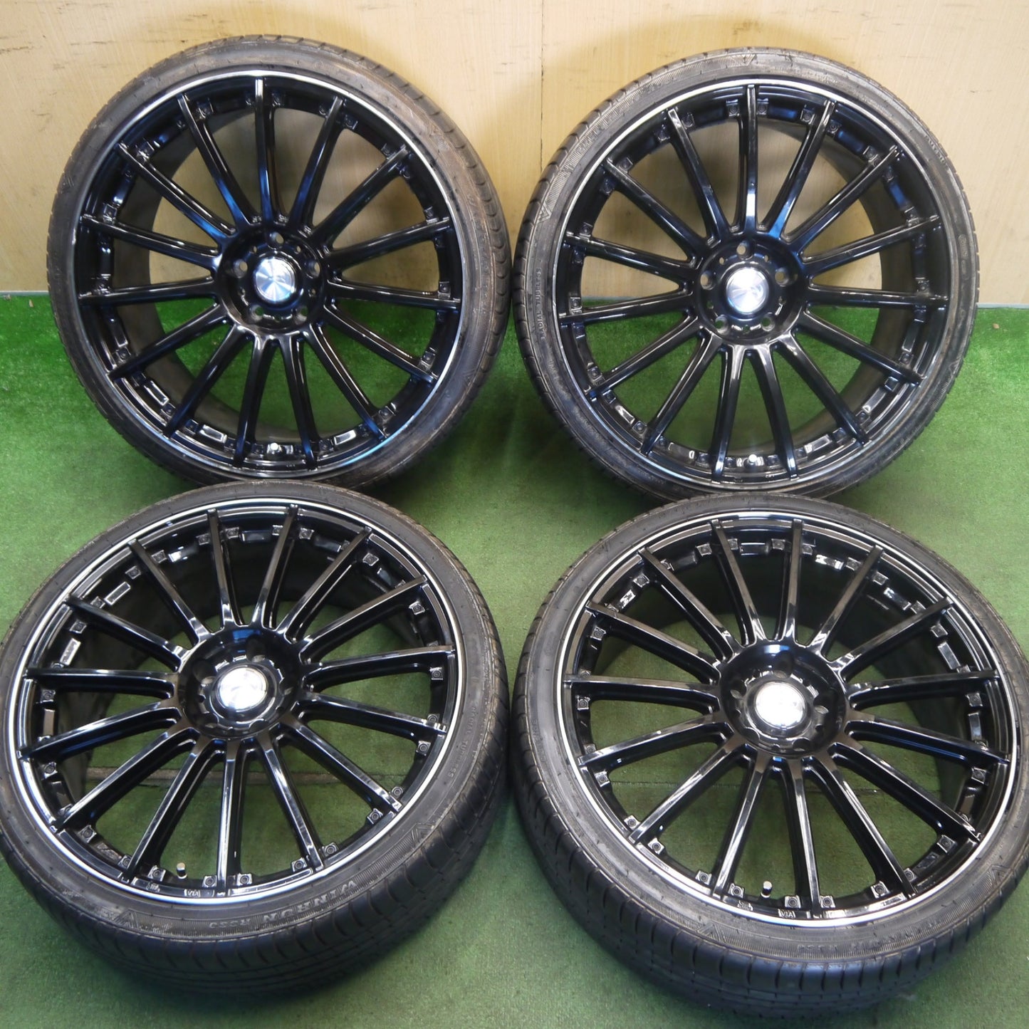 バリ溝！9分★LOXARNY SCHNABEL 225/35R20 ウィンラン R330 ロクサーニ シュナーベル 20インチ PCD114.3/5H★6053104KKノ