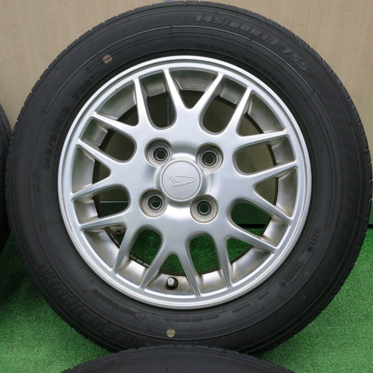 4本価格★ダイハツ アトレー ワゴン 純正 145/80R13 オートバックス Maxrun EVERROAD 13インチ PCD100/4H★4111307TNノ