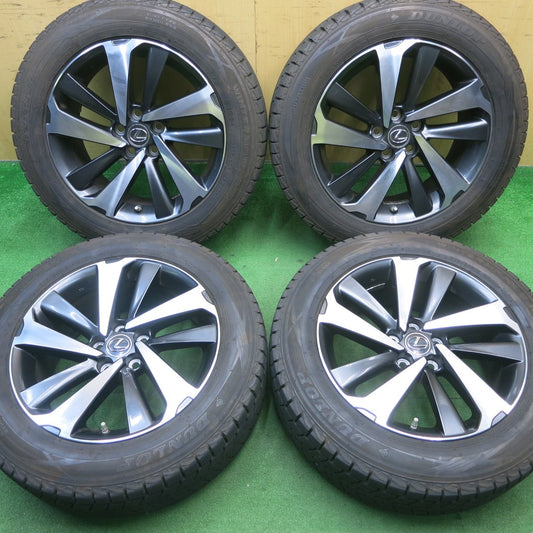 センサー付！バリ溝！21年！キレイ！9.5分★レクサス NX バージョンL 純正 225/60R18 スタッドレス ダンロップ ウインターマックス SJ8 18インチ PCD114.3/5H★5051801NJス