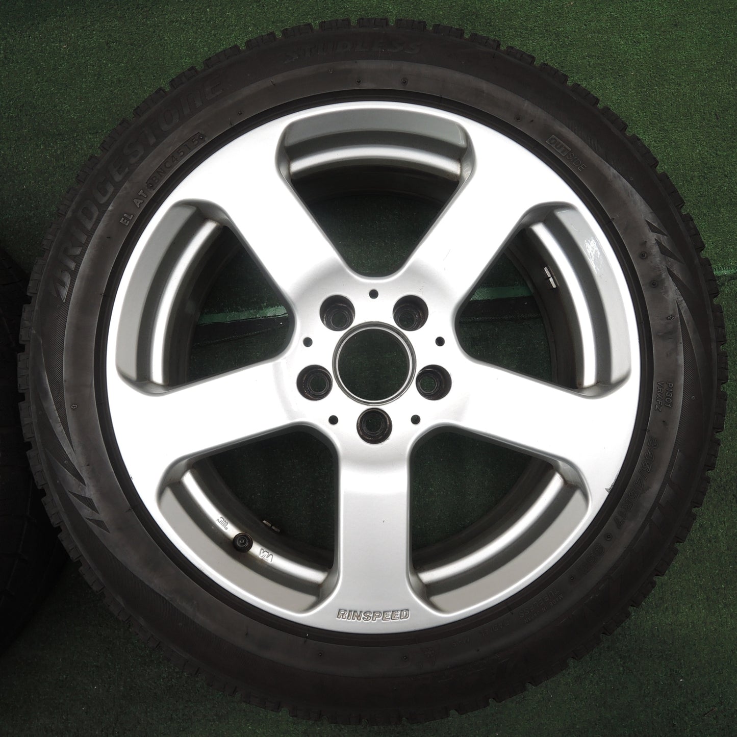 *送料無料* 4本価格★ベンツ 等 RINSPEED 245/45R17 スタッドレス ブリヂストン ブリザック VRX リンスピード PCD112/5H★4030701NJス
