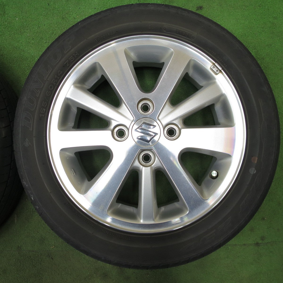 キレイ★スズキ DA17W エブリイ ワゴン 純正 165/60R14 ダンロップ SP SPORT 230 14インチ PCD100/4H★6052004NGノ