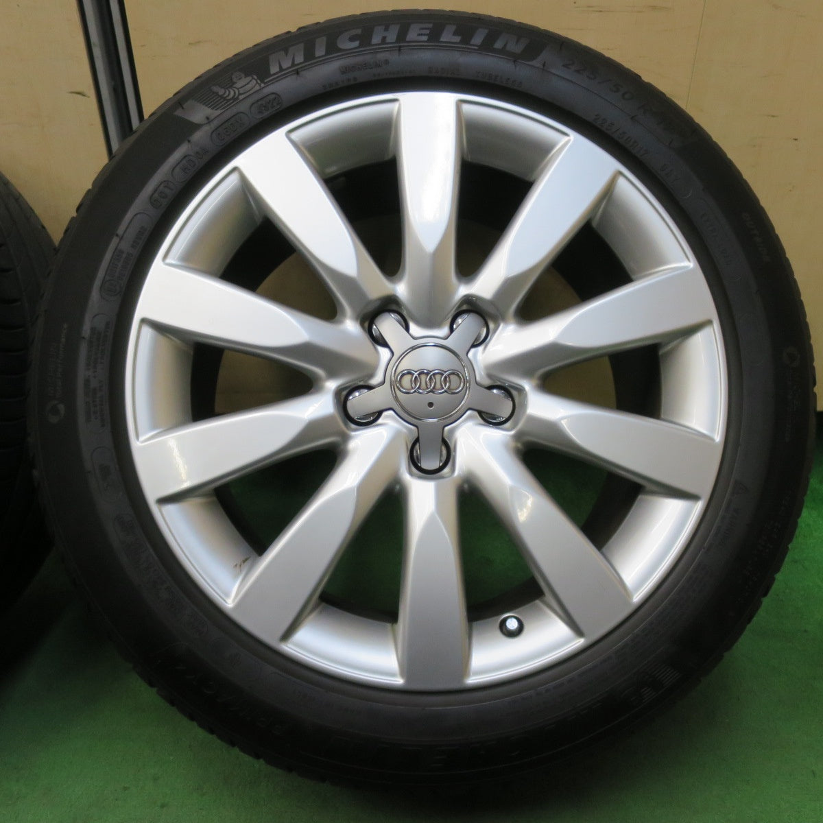 [送料無料] 4本価格！22年★アウディ A4 アバント 純正 225/50R17 ミシュラン プライマシー4 17インチ PCD112/5H★5020905IMノ