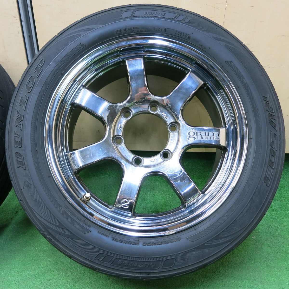 *送料無料* 4本価格★RAYS gram LIGHTS 57sx 215/60R17 ダンロップ RV503 17インチ レイズ グラムライツ PCD139.7/6H★4050208イノ
