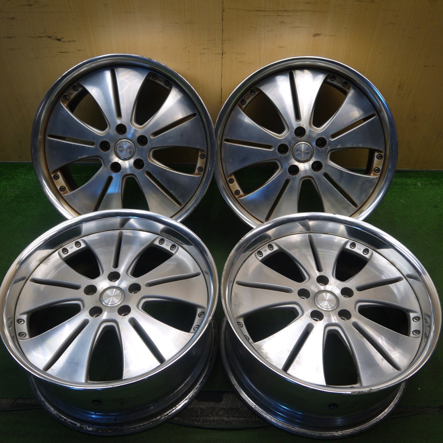 4本価格★WORK Euroline EN2N ワーク ユーロライン 19インチ 19×8.5JJ 19×9.0J PCD114.3/5H★5100606Hホ