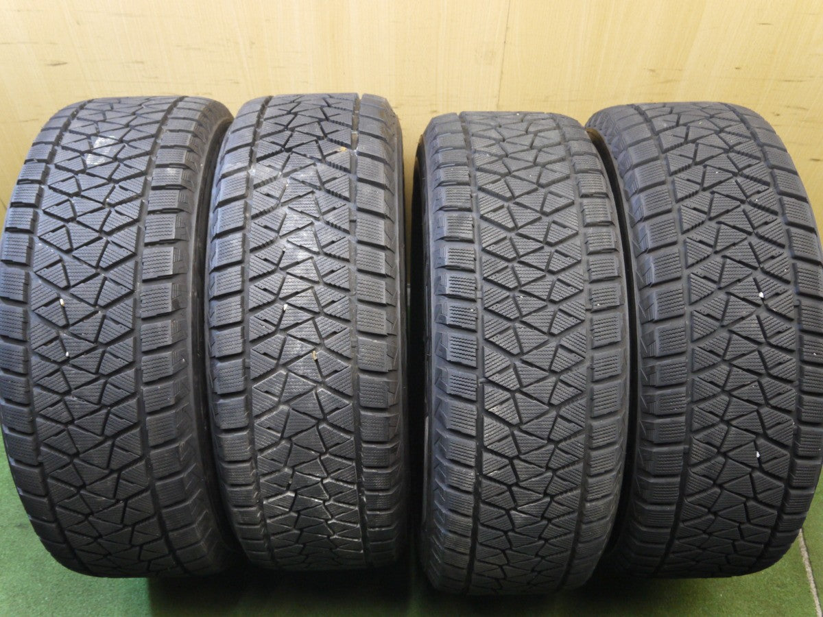 [送料無料] バリ溝！キレイ！9.5分★ベンツ Gクラス 等 ユーロプレミアム 265/60R18 スタッドレス ブリヂストン DM-V2 ヴェルナー PCD130/5H★2060802クス