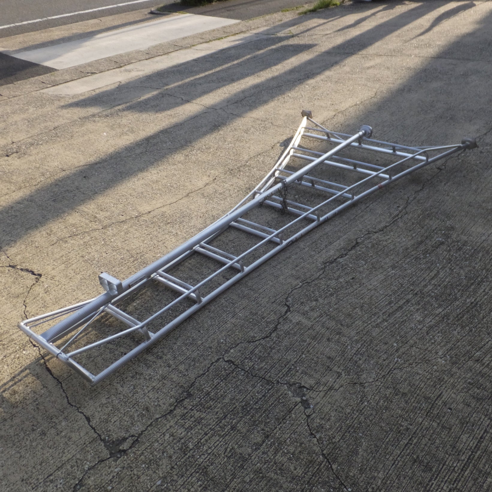 愛知発 直接引取限定】◇ハセガワ オール アルミ 三脚 脚立 グリーン