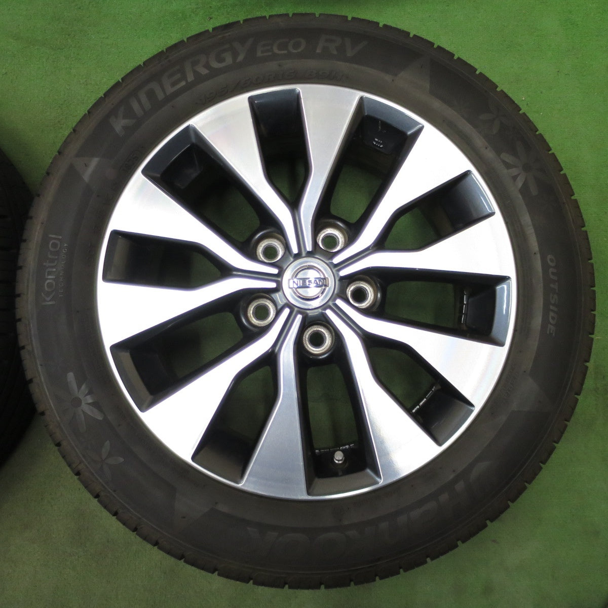 ほぼ未使用！25年！キレイ◎日産 C27 セレナ 純正 195/60R16 ハンコック KINERGY ECO RV キナジー エコ 16インチ PCD114.3/5H◎6082602NGノ