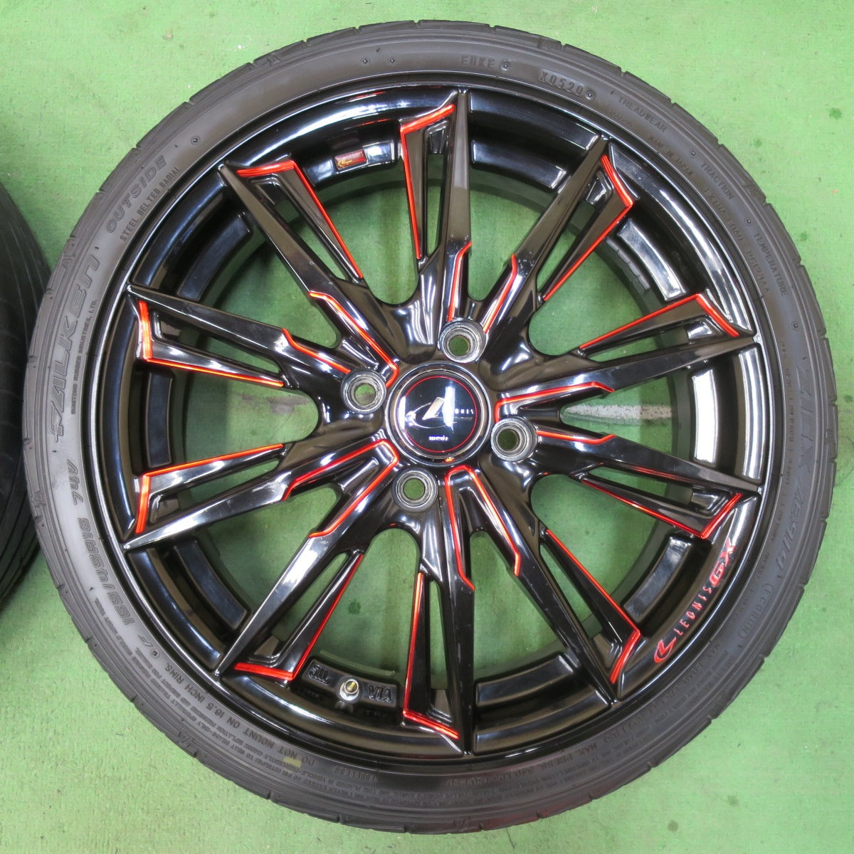 [送料無料] 軽四 キレイ★LEONIS GX 165/45R16 ファルケン ジークス ZE914 レオニス 16インチ PCD100/4H★5020901IMノ