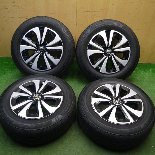 バリ溝！キレイ！9.5分以上★トヨタ 50系 プリウス PHV 純正 195/65R15 ブリヂストン プレイズ PX2 15インチ PCD100/5H★6012606Hノ