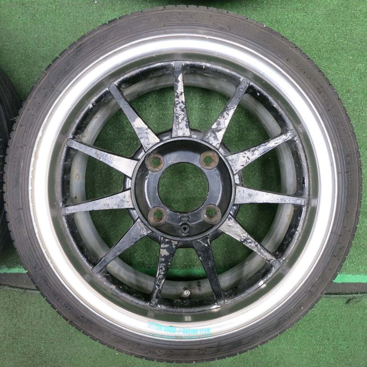 *送料無料* 超バリ溝！20年！ほぼ10分★LEYTON HOUSE RACING TEAM 165/45R15 ナンカン AS-1 レイトンハウス PCD114.3/4H★4032604TNノ