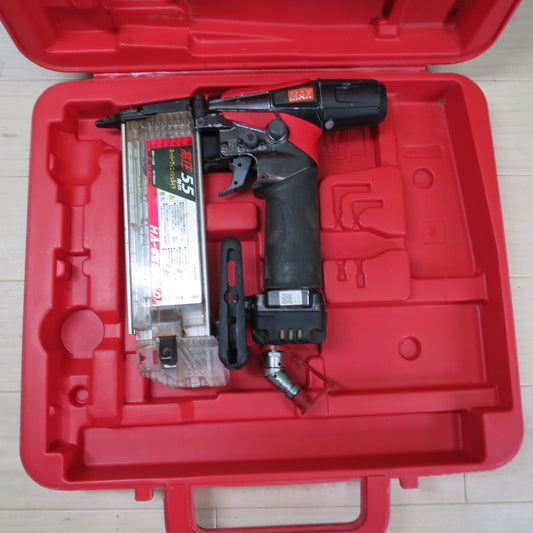 [送料無料] ☆MAX マックス 高圧 55mm スーパー フィニッシュ ネイラ HA-55SF2(D) エアー ツール 工具 釘打ち機 釘打機 ジャンク品☆