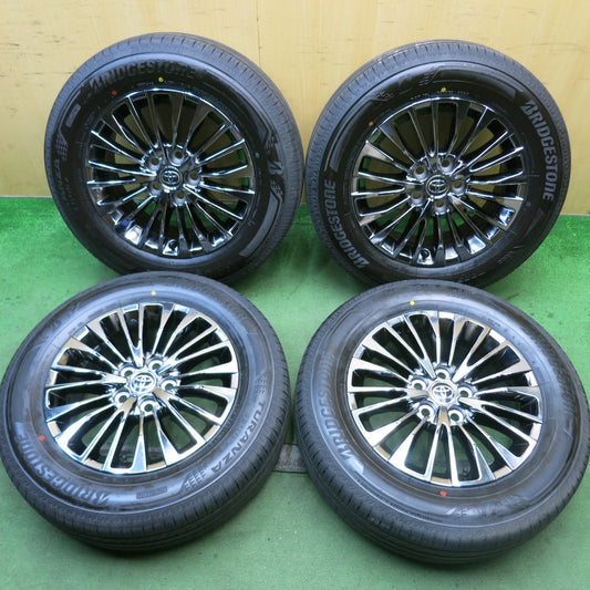 バリ溝！25年！キレイ！9.5分以上★トヨタ 40系 アルファード エグゼクティブラウンジ 純正 225/65R17 ブリヂストン トランザ T005A 17インチ PCD120/5H★5090405HAノ