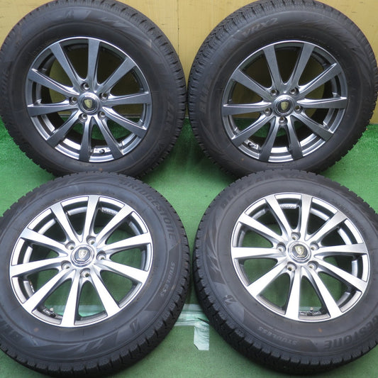 バリ溝！22年！キレイ！9分◎スタッドレス 205/65R16 ブリヂストン ブリザック VRX2 MANARAY SPORT マナレイ スポーツ 16インチ PCD114.3/5H◎6092903NJス