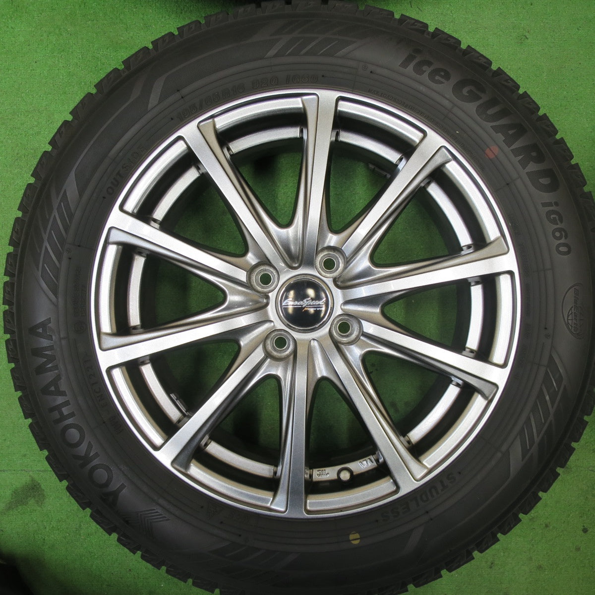 バリ溝！21年！キレイ！8.5分★スタッドレス 195/65R16 ヨコハマ アイスガード iG60 EuroSpeed MANARAY SPORT ユーロスピード マナレイ 16インチ PCD100/4H★5051801TTス