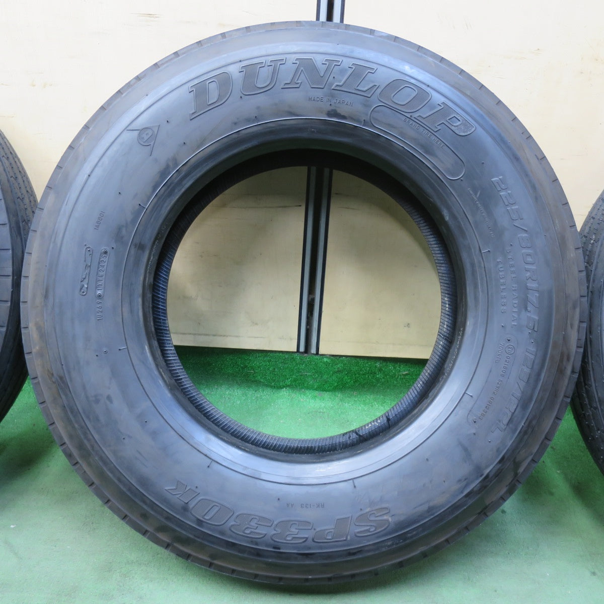 新車外し！25年！6本★トラック タイヤ 225/80R17.5 123/122L ダンロップ SP330K 17.5インチ★5112213イノタ