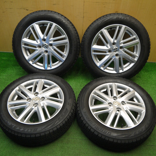 キレイ！23年★スズキ MA37S ソリオ 純正 165/65R15 スタッドレス ブリヂストン ブリザック VRX2 15インチ PCD100/4H★5111706Hス