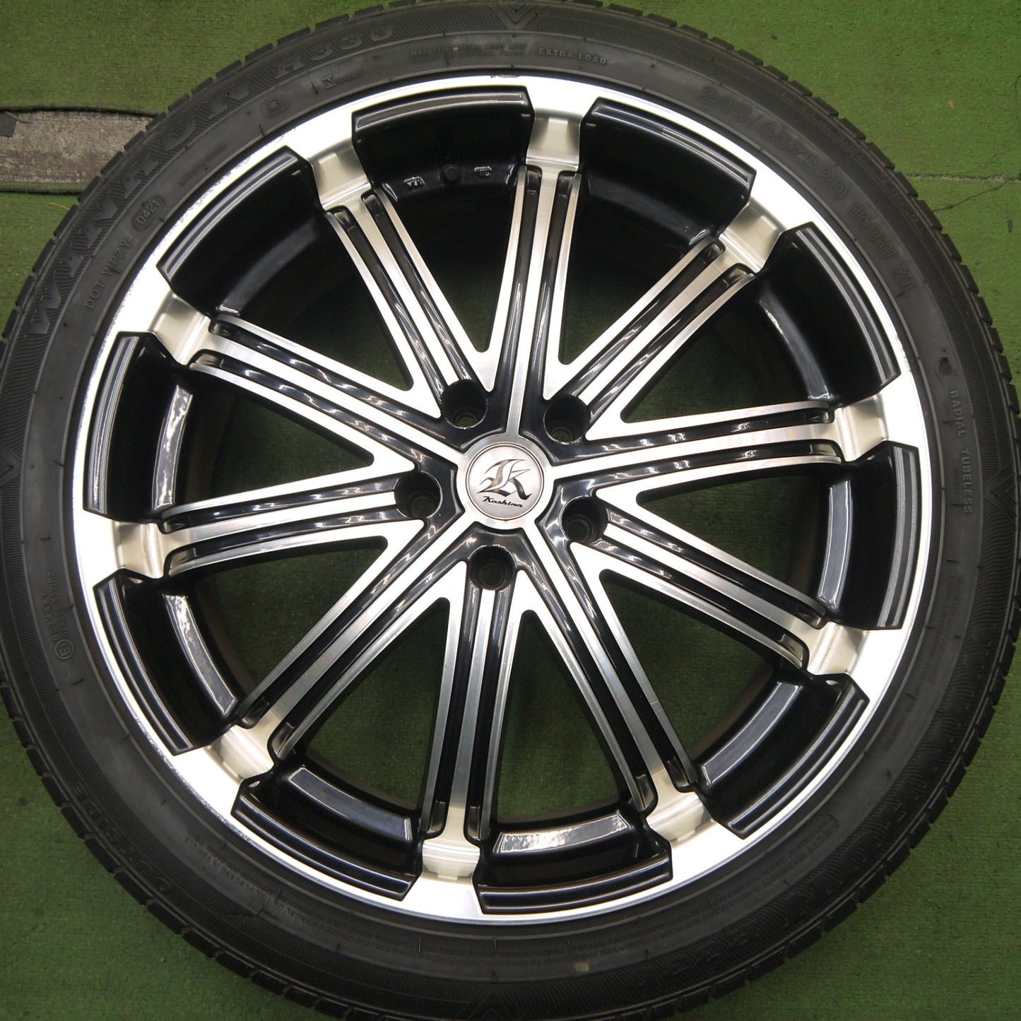 4本価格！21年★KASHINA V1 245/45R20 ウィンラン R330 カシーナ 20インチ PCD114.3/5H★5072509Hノ