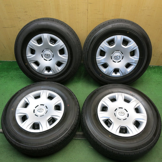 新車外し！26年◎トヨタ 200系 ハイエース 純正 スチール 195/80R15 107/105S ブリヂストン エコピア RD613 15インチ PCD139.7/6H◎6082206HAノ