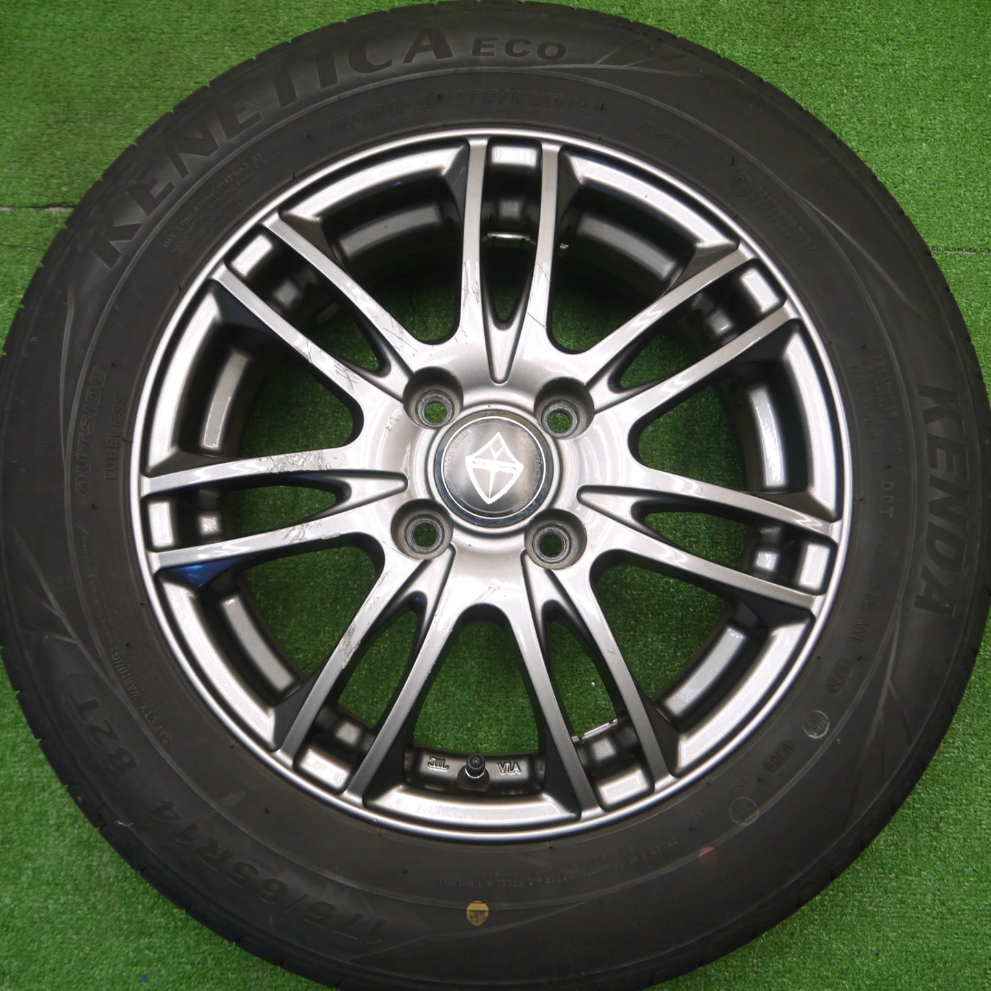[送料無料] 4本価格！20年★175/65R14 ケンダ KENETICA ECO VELVA weds ヴェルヴァ 14インチ PCD100/4H★4102102Hノ