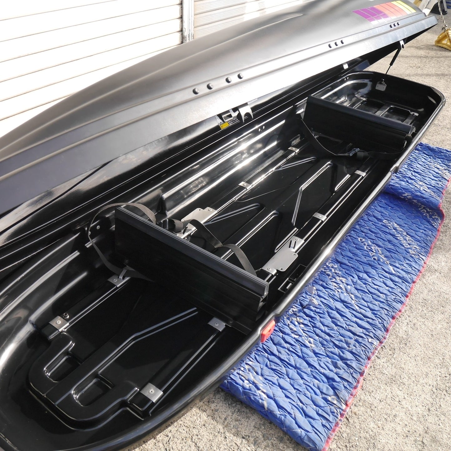 【岐阜発 直接引取限定】鍵2個付き☆日産 純正 OP ステージア 等に ルーフボックス TERZO with NISSAN テルッツォ 型式 不明☆