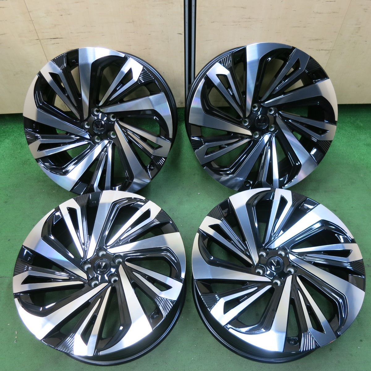[送料無料] 未使用！付属品付★クラウン OP MODELLISTA WingDancer XXI ENKEI モデリスタ ウイングダンサー ホイール 21インチ 21×8.5J エンケイ PCD114.3/5H★5021903SYホ