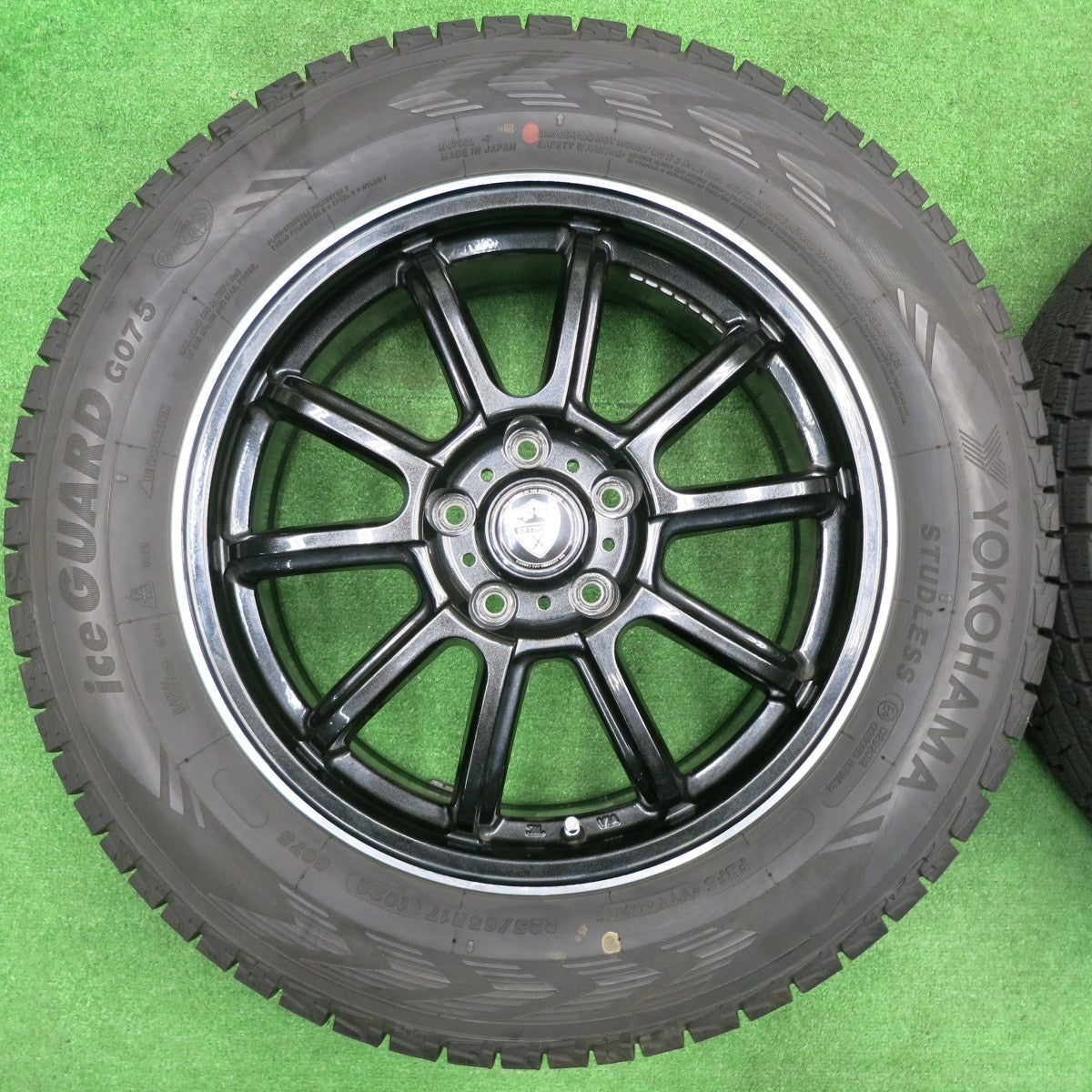 [送料無料] バリ溝！20年！キレイ！9分★スタッドレス 225/65R17 ヨコハマ アイスガード G075 ESTROSA エステローザ 17インチ PCD114.3/5H★4110903NJス