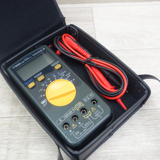 [送料無料] キレイ☆横河電機 YOKOGAWA デジタル マルチ メーター 73203 ケーブル付き DIGIAL MULTI METER 電流 測定器 テスター☆