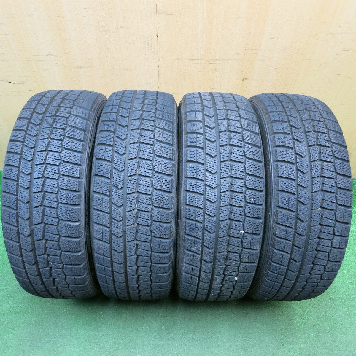 ほぼ未使用！キレイ★インプレッサ 等 205/50R17 スタッドレス ダンロップ ウインターマックス WM02 社外 アルミ 17インチ PCD100/5H★6021505HAス