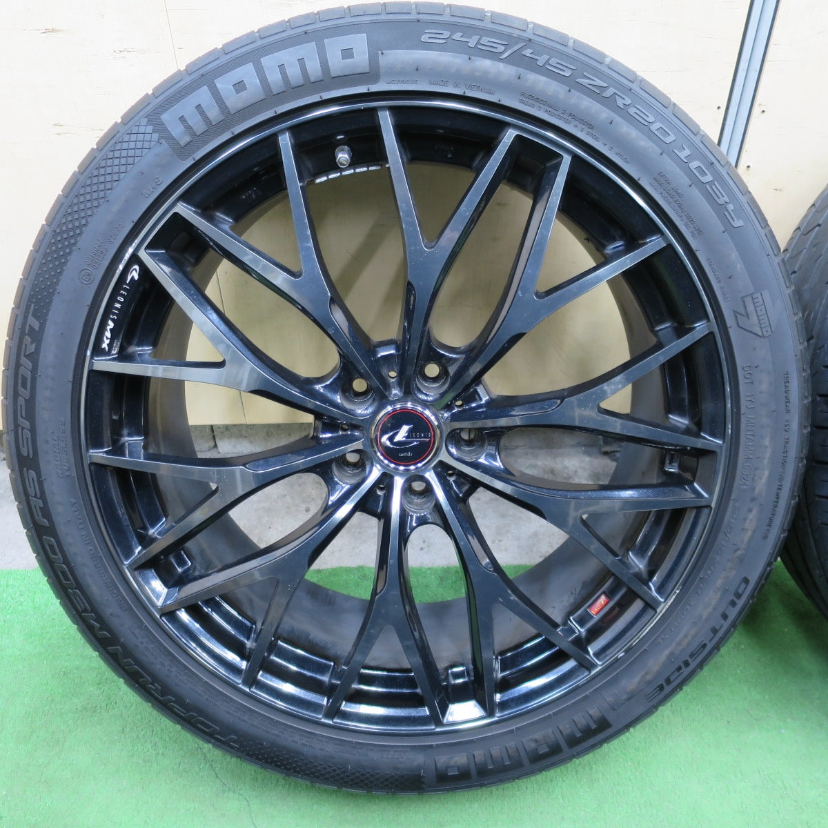 4本価格！24年★LEONIS MX 245/45R20 MOMO TOPRUN M300 AS SPORT レオニス 20インチ PCD114.3/5H★6021406ナノ