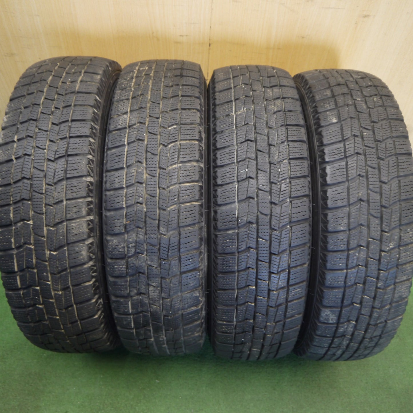 バリ溝！キレイ！8.5分◎スタッドレス 155/65R14 オートバックス ノーストレック N3i LEBEN レーベン 14インチ PCD100/4H◎6081806Hス