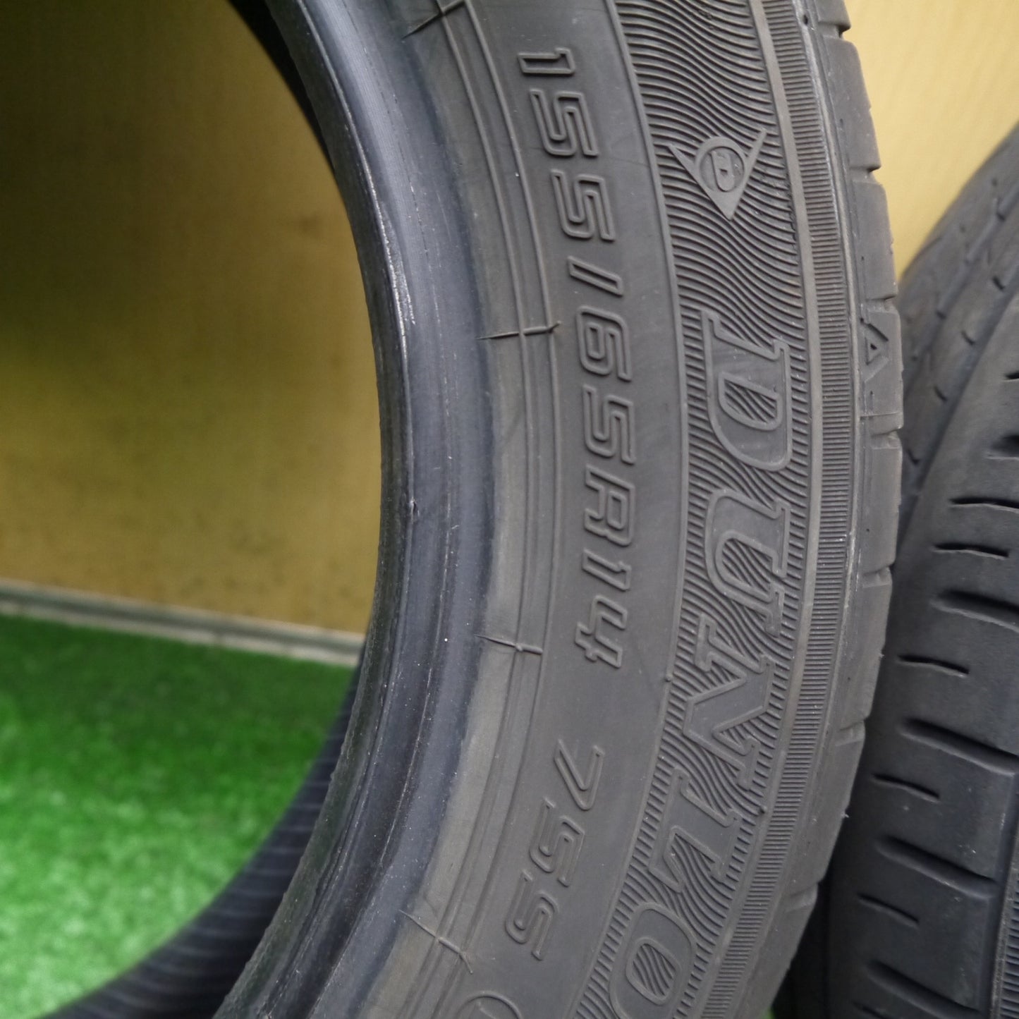 2本価格！22年★155/65R14 ダンロップ エナセーブ EC300+ タイヤ 14インチ スペーシア ラパン ムーヴ キャンパス ekクロス 等★6033101Hノタ