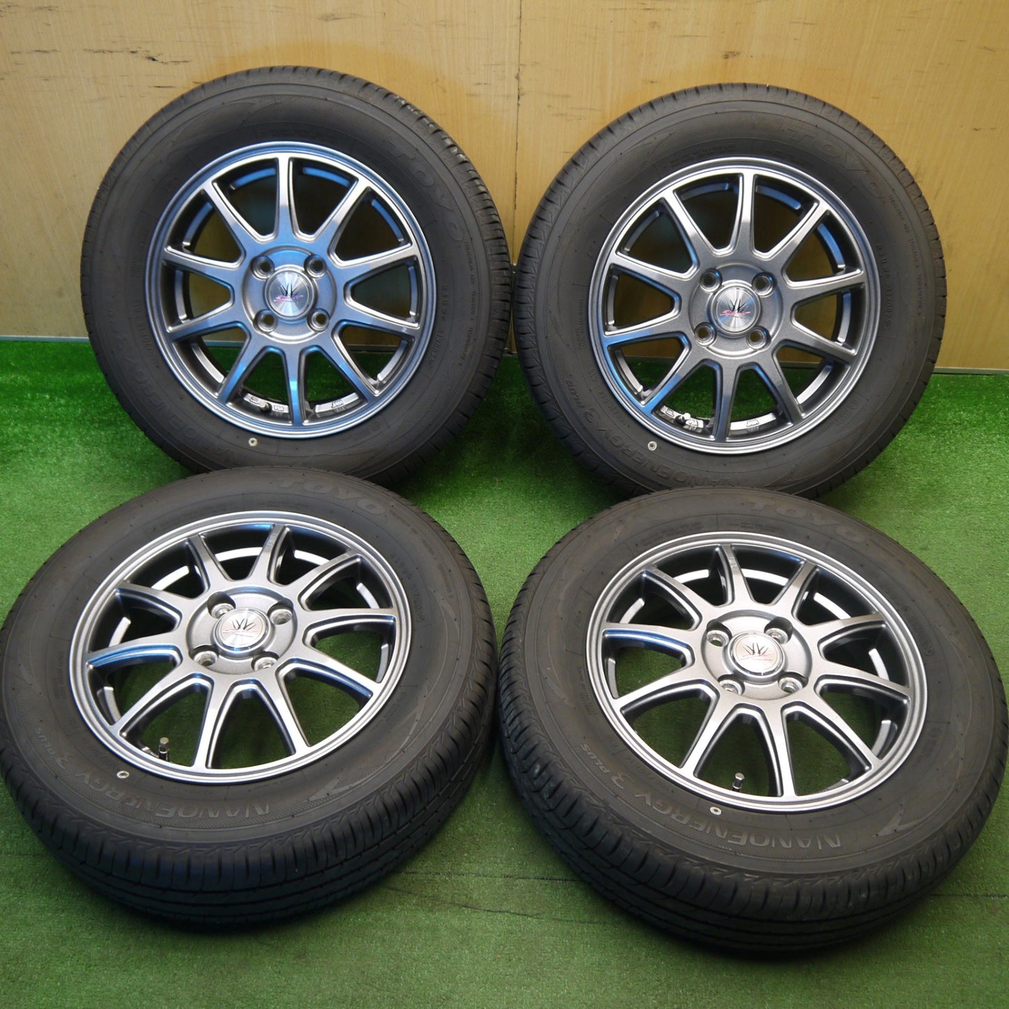 バリ溝！25年！キレイ！9.5分★LOXARNY SPORT SP10 165/70R14 トーヨー ナノエナジー3 プラス ロクサーニ 14インチ PCD100/4H★6021307Hノ