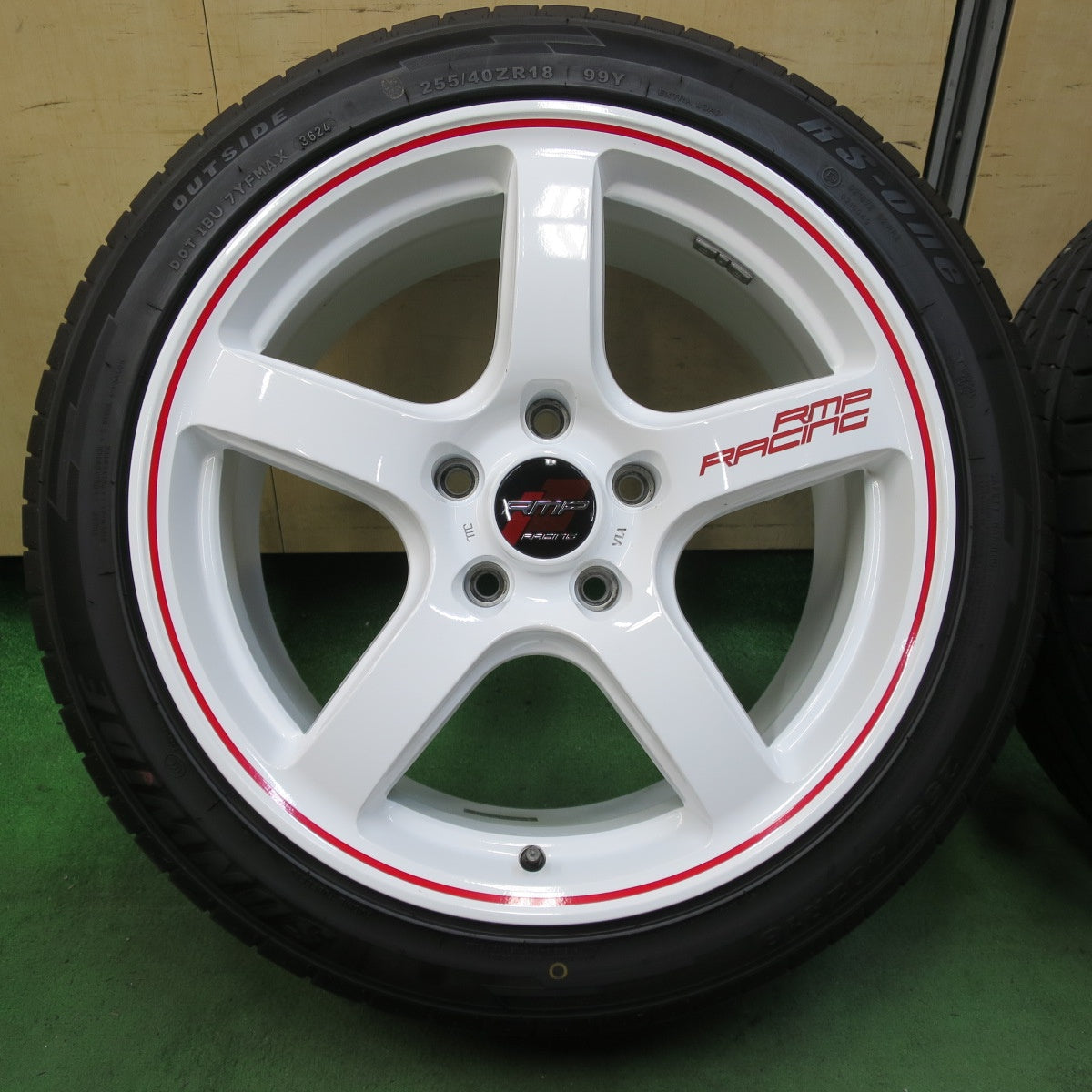 キレイ！24年★シビック タイプR 等 RMP RACING MiD 255/40R18 サンワイド RS-one 18インチ PCD120/5H★5042101イノ