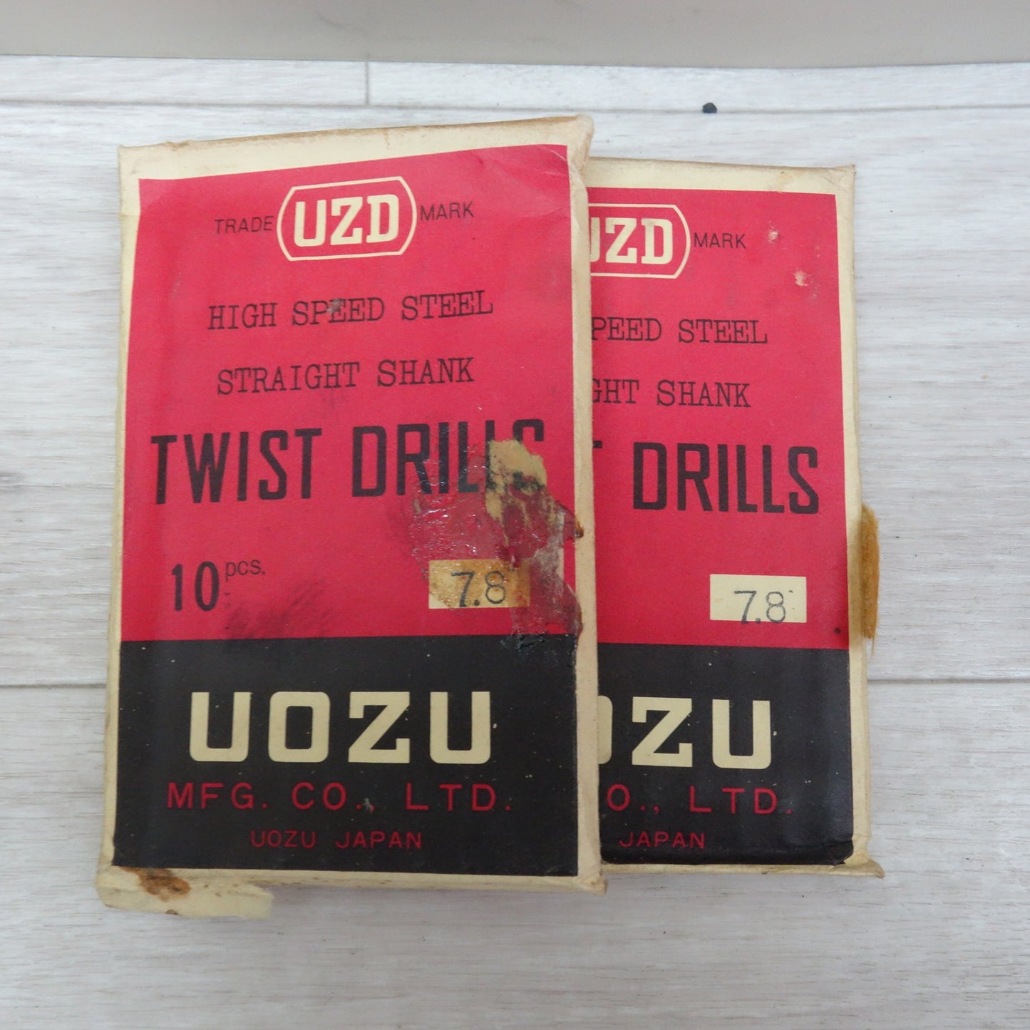 [送料無料] 未使用!大量まとめ売り☆UOZU 現三菱日立ツール ツイスト ドリル 鉄工用 ストレート シャンク ドリル φ2.1〜12.9mm 電動 工具☆
