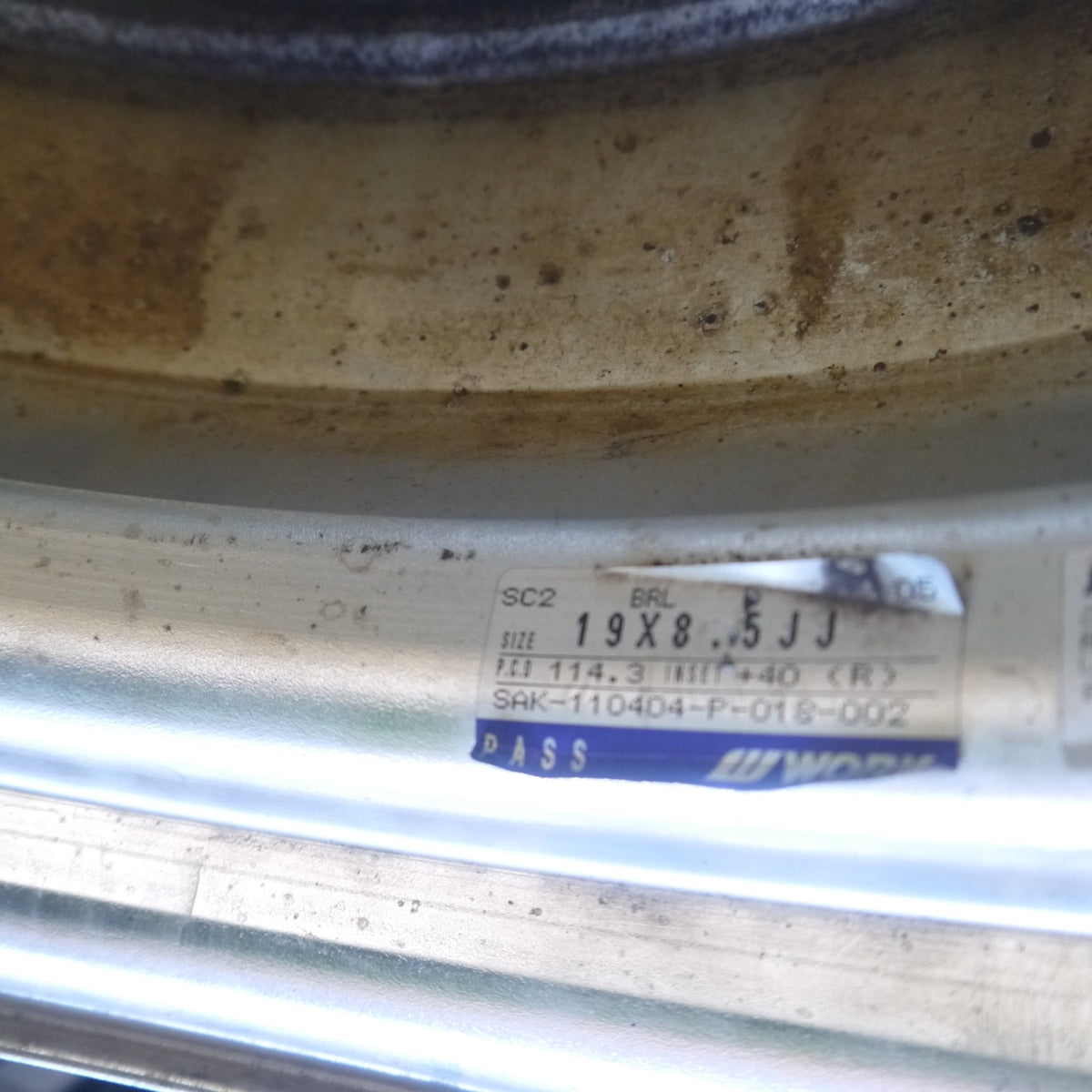 2本価格◎WORK SCHWERT SC2 19インチ ホイール ワーク シュバート 19×8.5JJ PCD114.3/5H◎6081905Hホ