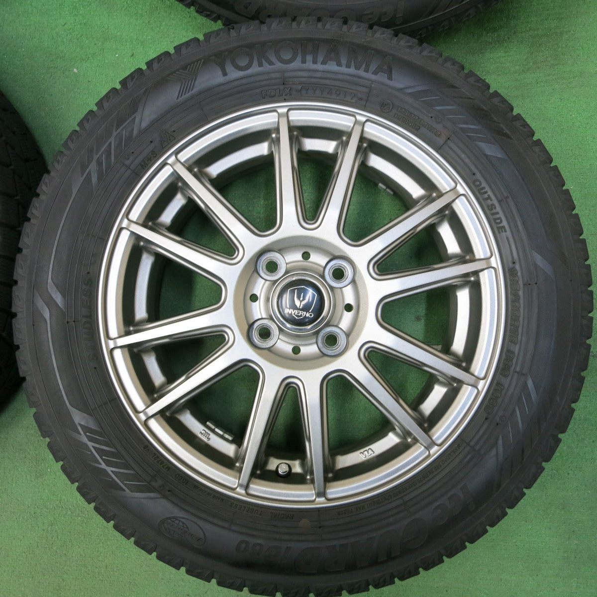[送料無料] バリ溝！キレイ！9分★スタッドレス 185/65R15 ヨコハマ アイスガード iG60 INVERNO 15インチ PCD100/4H★4092603SYス
