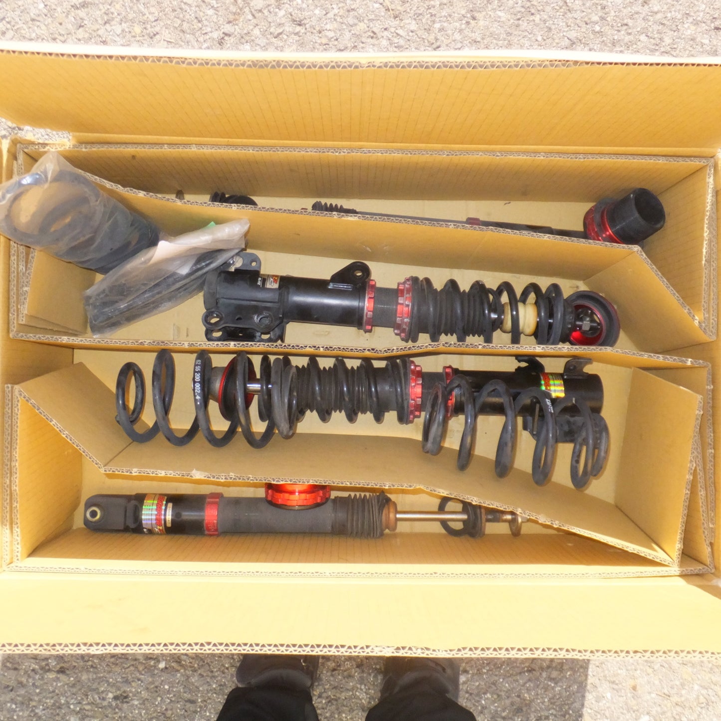 [送料無料] 岐阜発★ブリッツ BRITZ ホンダ N-BOXカスタム JF3 車高調 DAMPER ZZ-R 92389 サスペンション 一式 セット★ジャンク