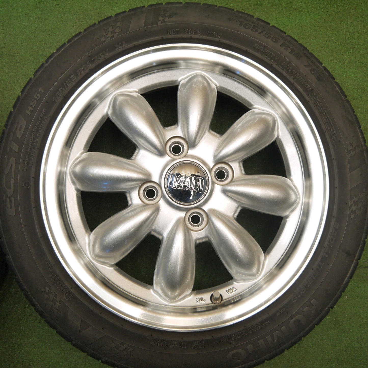 キレイ★165/55R14 クムホ ECSTA HS51 LaLa Palm ララパーム 14インチ エクスタ PCD100/4H★6021003Hノ