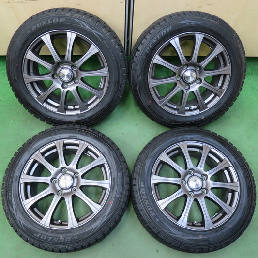 バリ溝！キレイ！9.5分以上★スタッドレス 205/55R16 ダンロップ ウインターマックス WM01 ZELERNA ゼラーナ 16インチ PCD114.3/5H★5070601イス