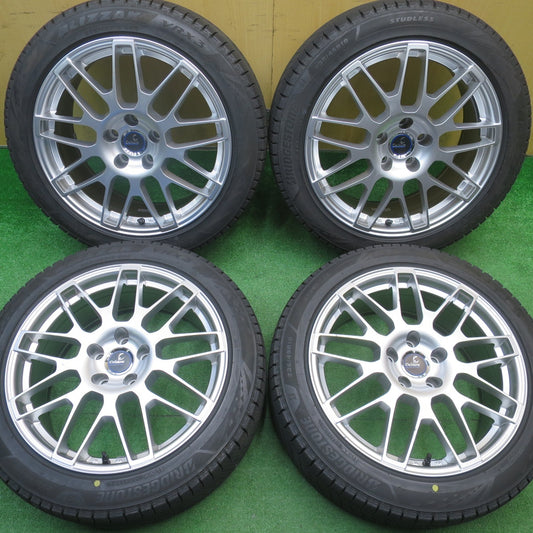 センサー付！バリ溝！23年！キレイ！9.5分★レクサス 等 235/45R18 スタッドレス ブリヂストン ブリザック VRX3 Delmore デルモア 18インチ PCD114.3/5H★5111314NJス