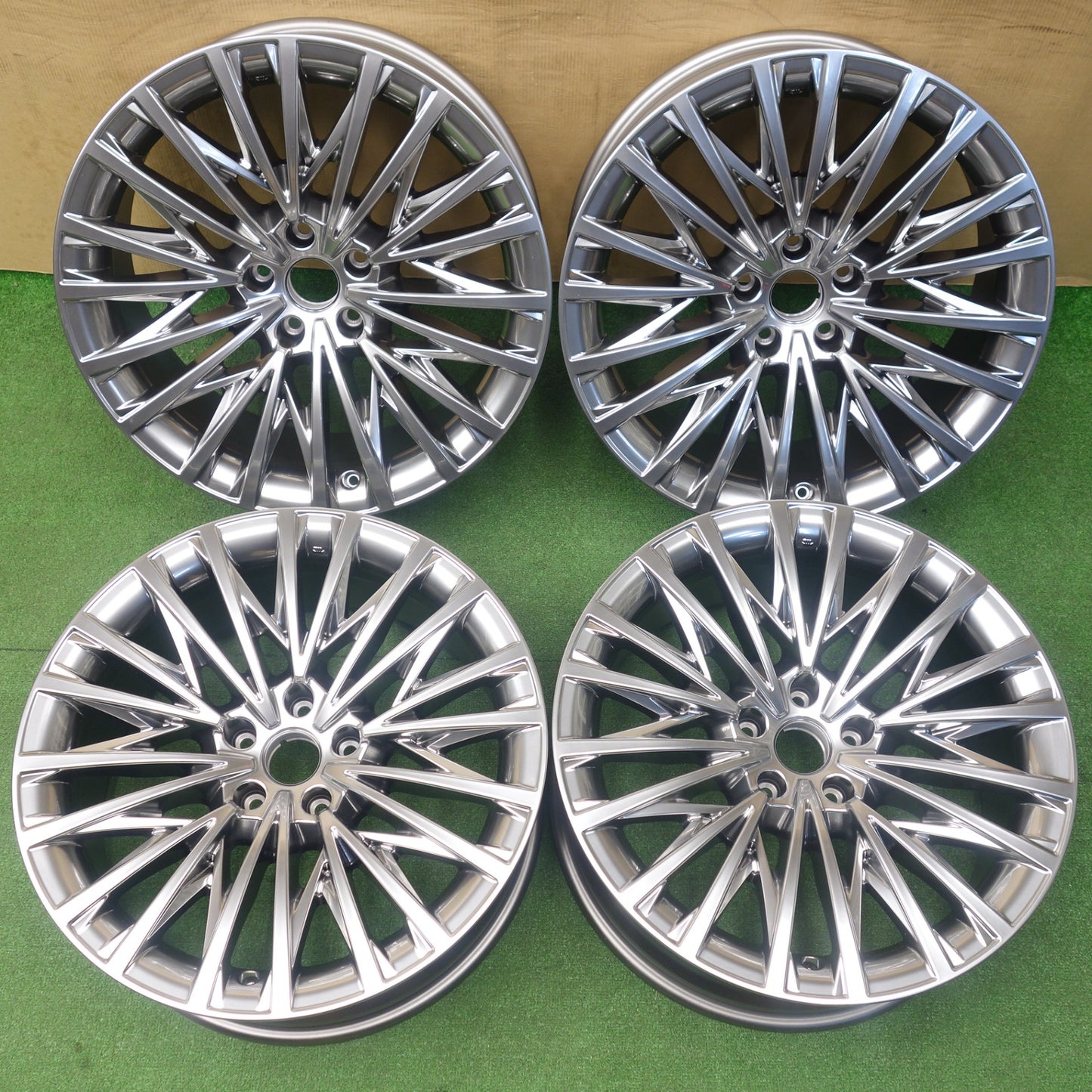 新車外し★レクサス LS 純正 OP ハイパー クロム メタリック ホイール 20インチ 20×8.5J PCD120/5H★6022102KTホ