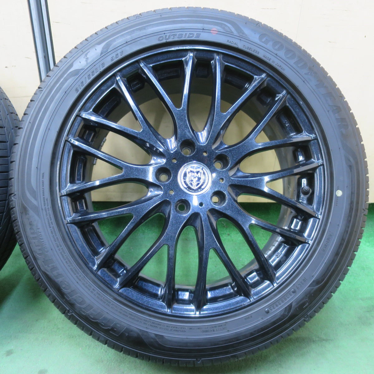 バリ溝！25年！キレイ！ほぼ10分★215/55R18 グッドイヤー EfficientGrip Comfort PREMIX GRAPPA プレミックス グラッパ 18インチ PCD114.3/5H★6011002イノ