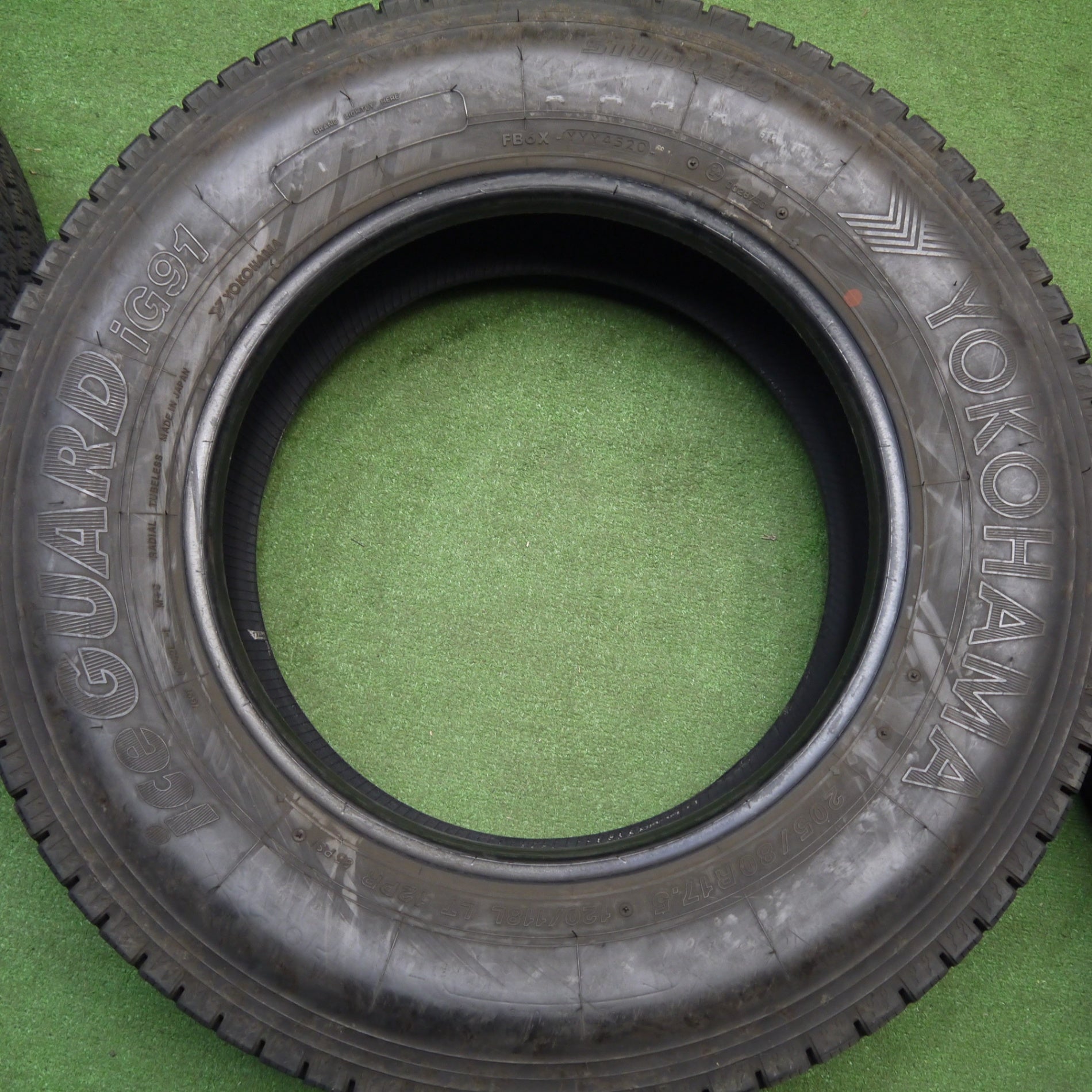 バリ溝！9.5分！6本☆トラック タイヤ 205/80R17.5 120/118L 12PR